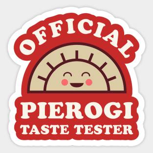 Official Pierogi Taste Tester Funny Dyngus Day Buffalo NY Polish Sticker